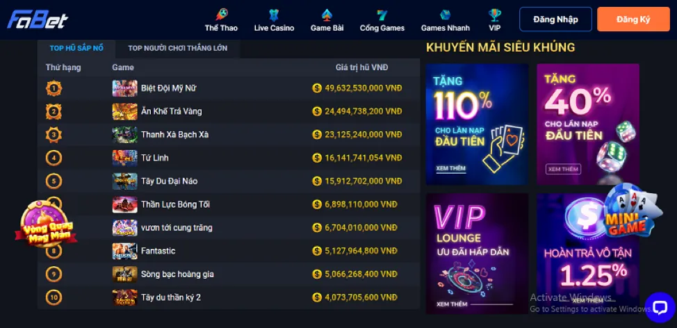 Tiền thưởng chào mừng cho người chơi mới tại 6623galaxy nhà cái